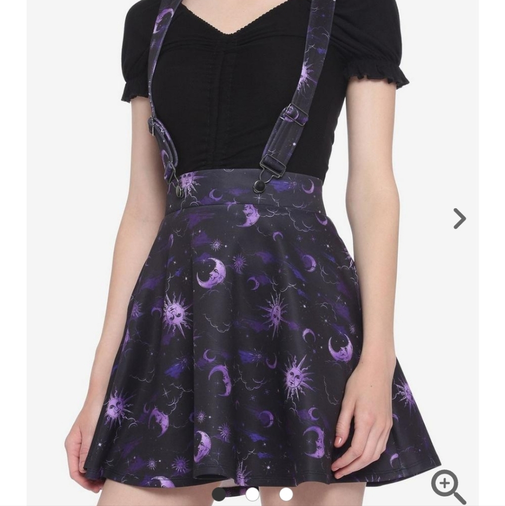 Purple Celestial Suspender Skirt